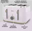 BREVILLE Obliq 4-Slice Toaster - Lilac &amp; Gold VTT998