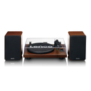 Lenco LS-600WA Turntable With Built-In Amplifier And Bluetooth + 2 External Speakers Walnut
