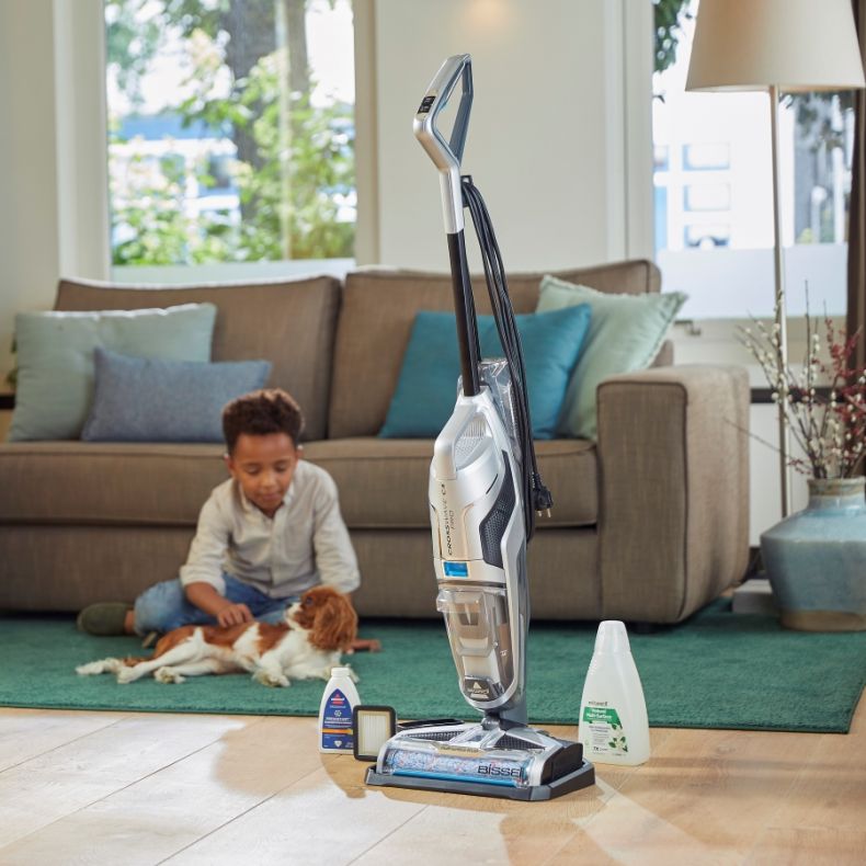 Bissell CrossWave C3 Pro Corded Handheld Vacuum Cleaner, Mopping and Dry, Powerful Wet and Dry Dirt Extraction, 3-in-1 Broom Upright Vacuum 3555N