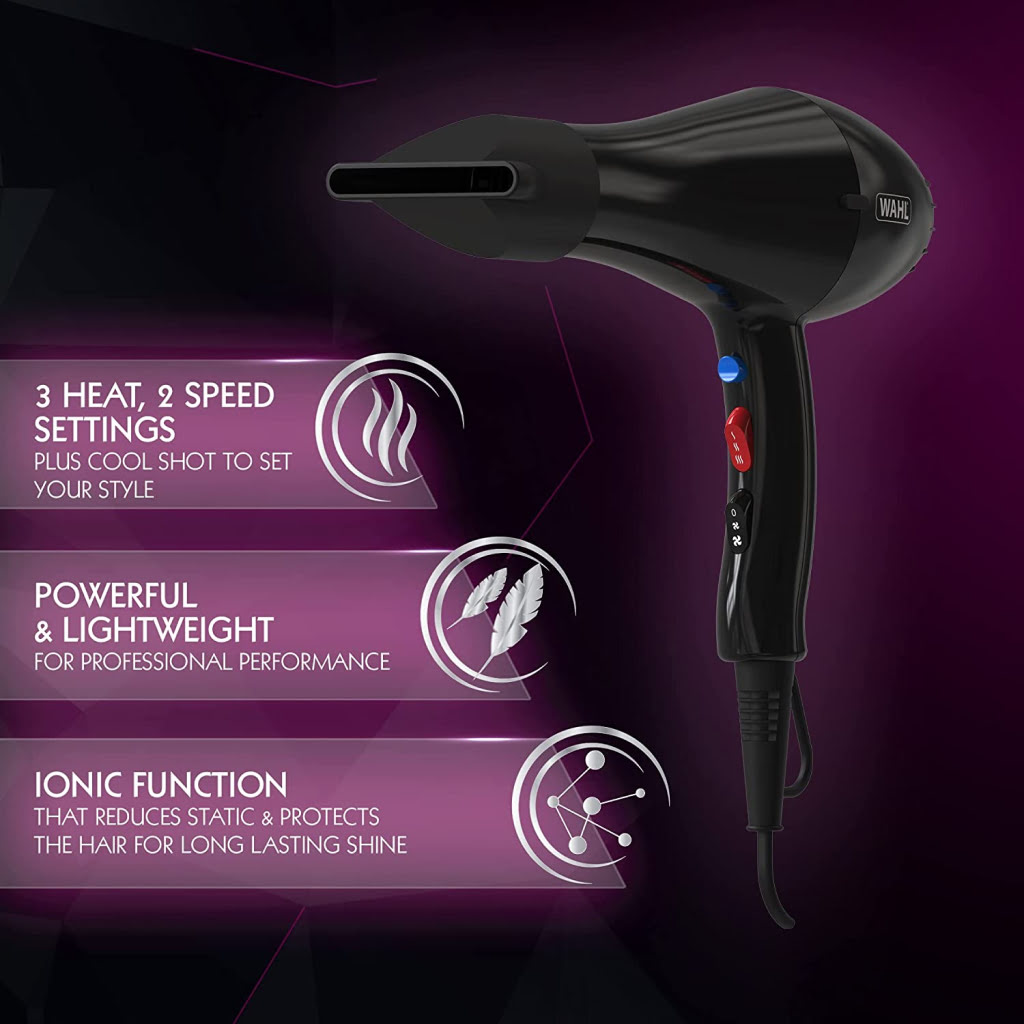 Wahl ZX906 Pro Ionic Style Hair Dryer 2000W