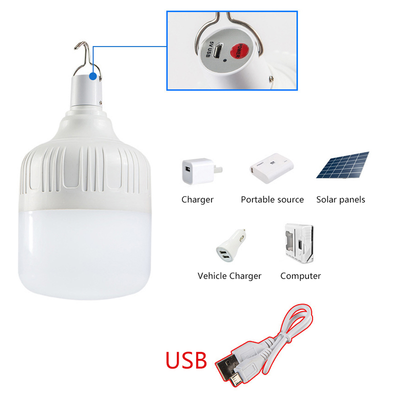 Rechargeable Bulb 20W White