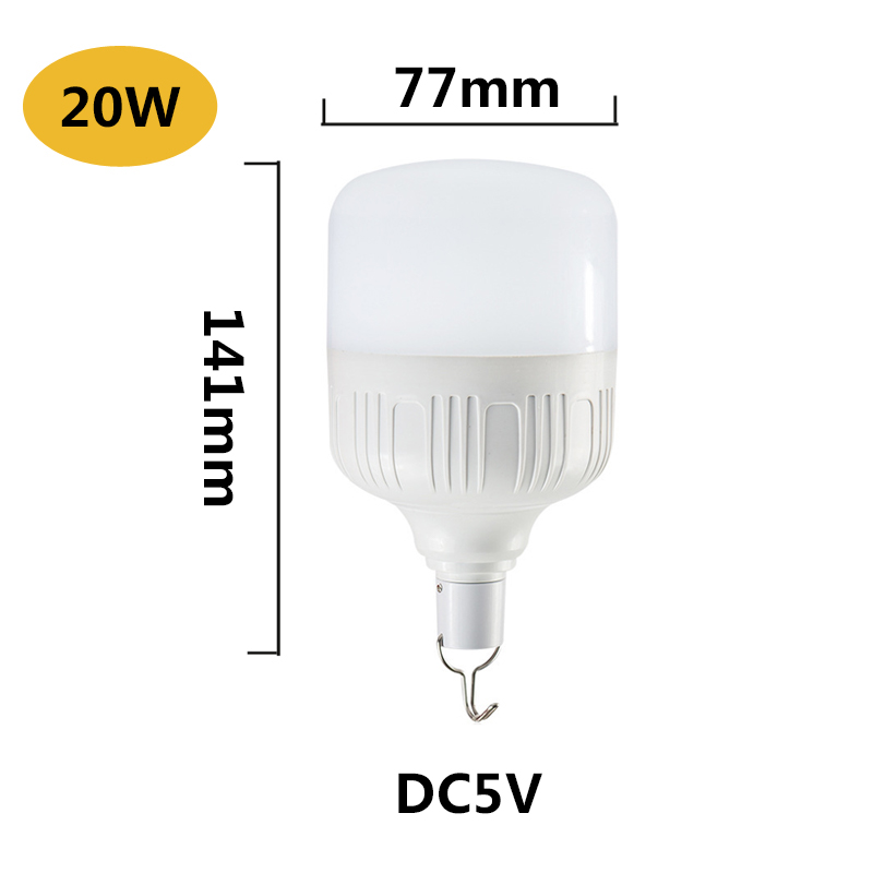 Rechargeable Bulb 20W White