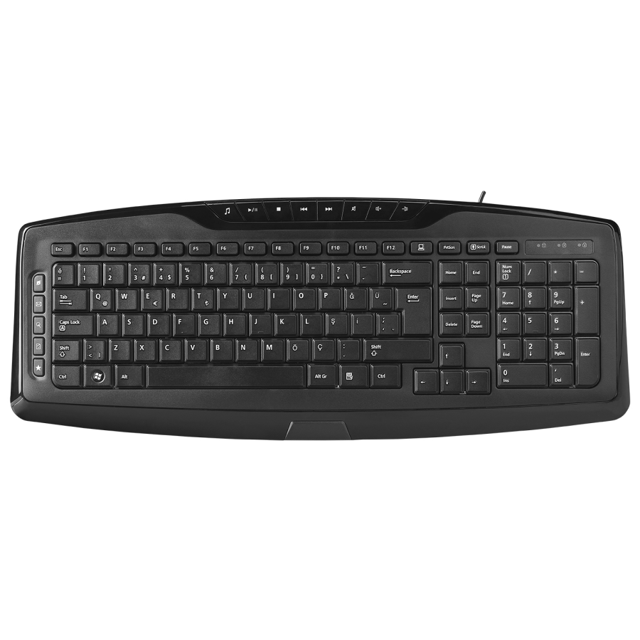 Everest KB-920 Siyah USB Full Boy Q Ofis 14 Multimedia Tuşlu Klavye