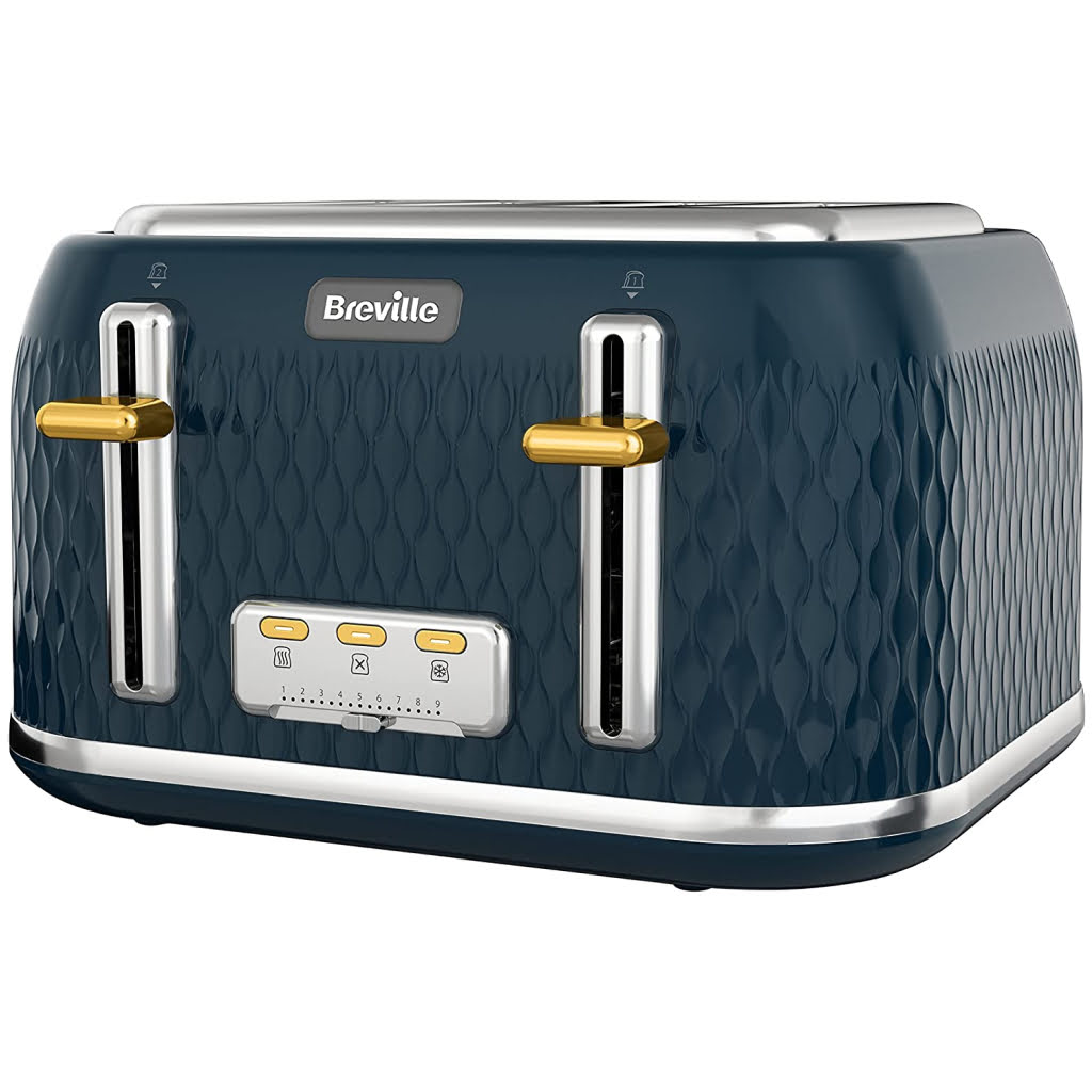 Breville Curve 4 Slice Toaster, Gold - VTT965 