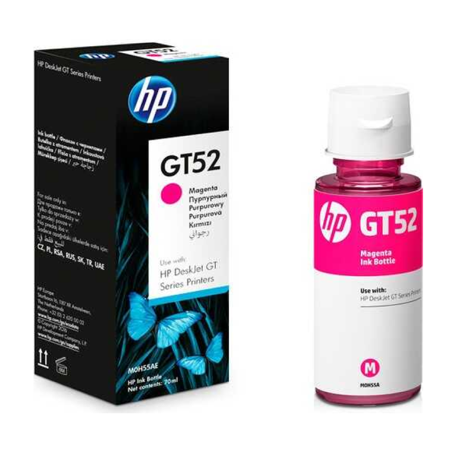 HP GT52 Magenta Original Ink Bottle (M0H55AE) 70ml