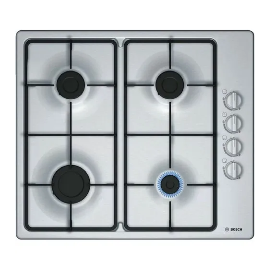 Bosch Series 2 Gas Hob 60 cm Stainless Steel PBP6C5B62Q