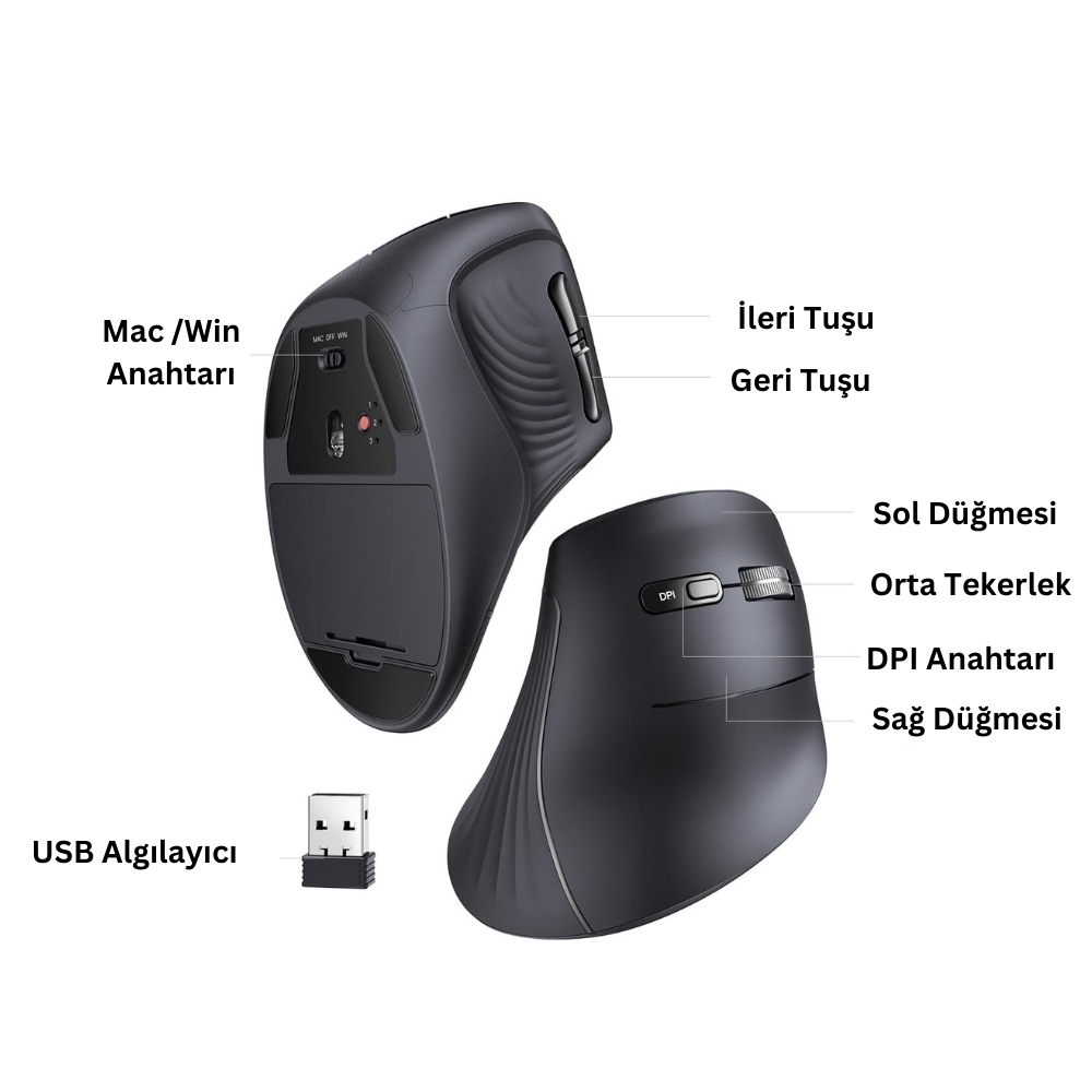 Ugreen Multi-mode Vertical Mouse