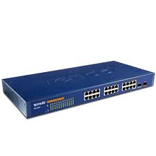 Tenda TEG1224T 24-Port 10/100/1000 + 2 Shared Mini-GBIC